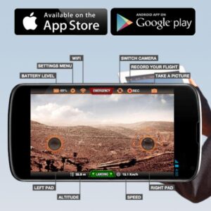Parrot drone iOS controls