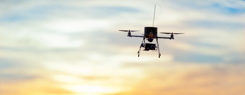 drone sunset picture