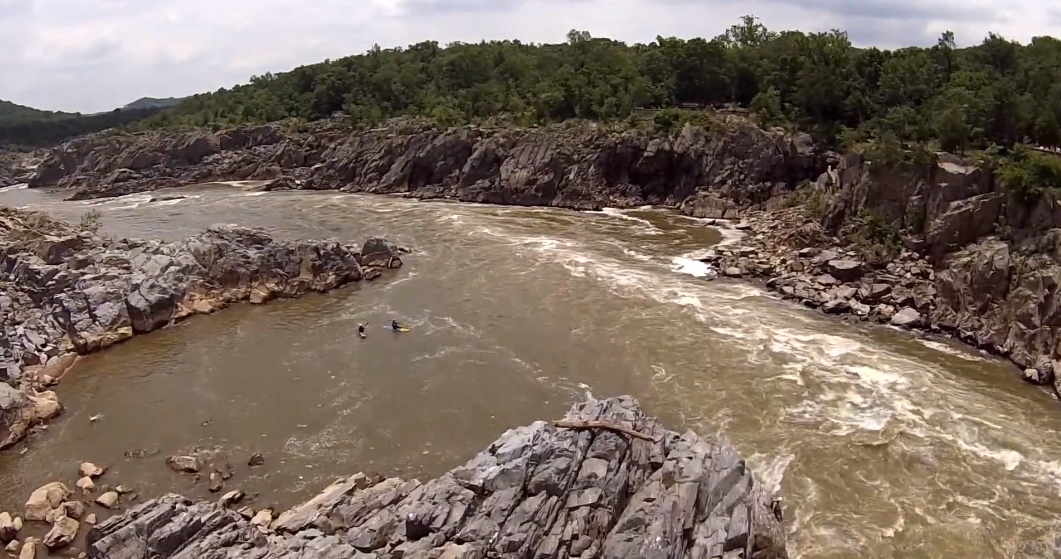 drone over national park
