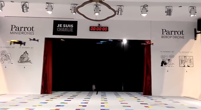 parrot bebop dancing drones