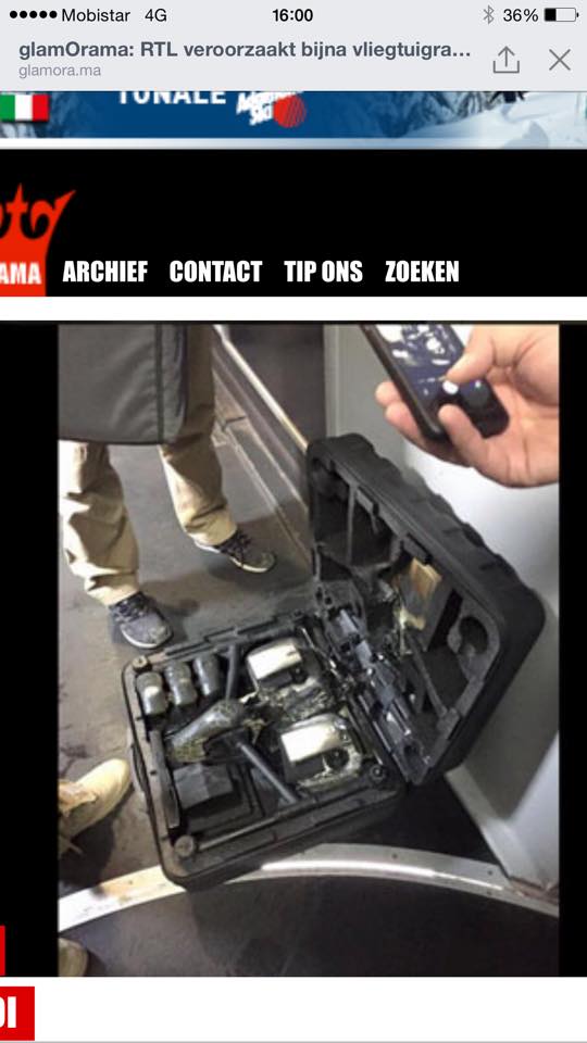 dji drone batteries burnt