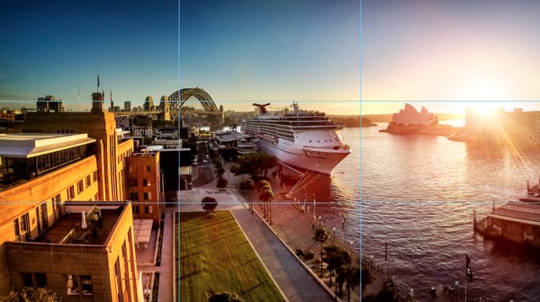 drone photography rule of thirds