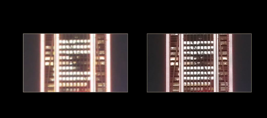 shooting at night comparison with DJI